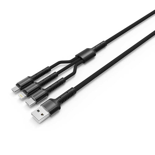 Zore LC93 3 in 1 Usb Kablo - Siyah