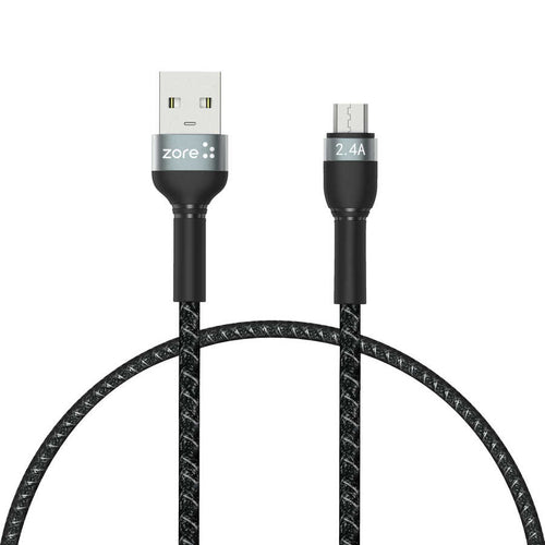 Zore Shira Serisi Micro USB Kablo 30cm - Siyah
