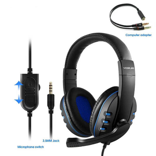 Zore Yes Plus GM-111 Oyuncu Kulaklığı 3.5mm - Siyah-Mavi